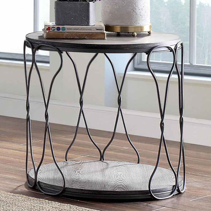 Hawdon - Gray - End Table - Ornate Home