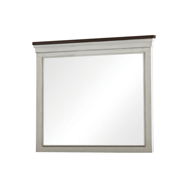 Hillcrest - White - Rectangular Dresser Mirror - Ornate Home