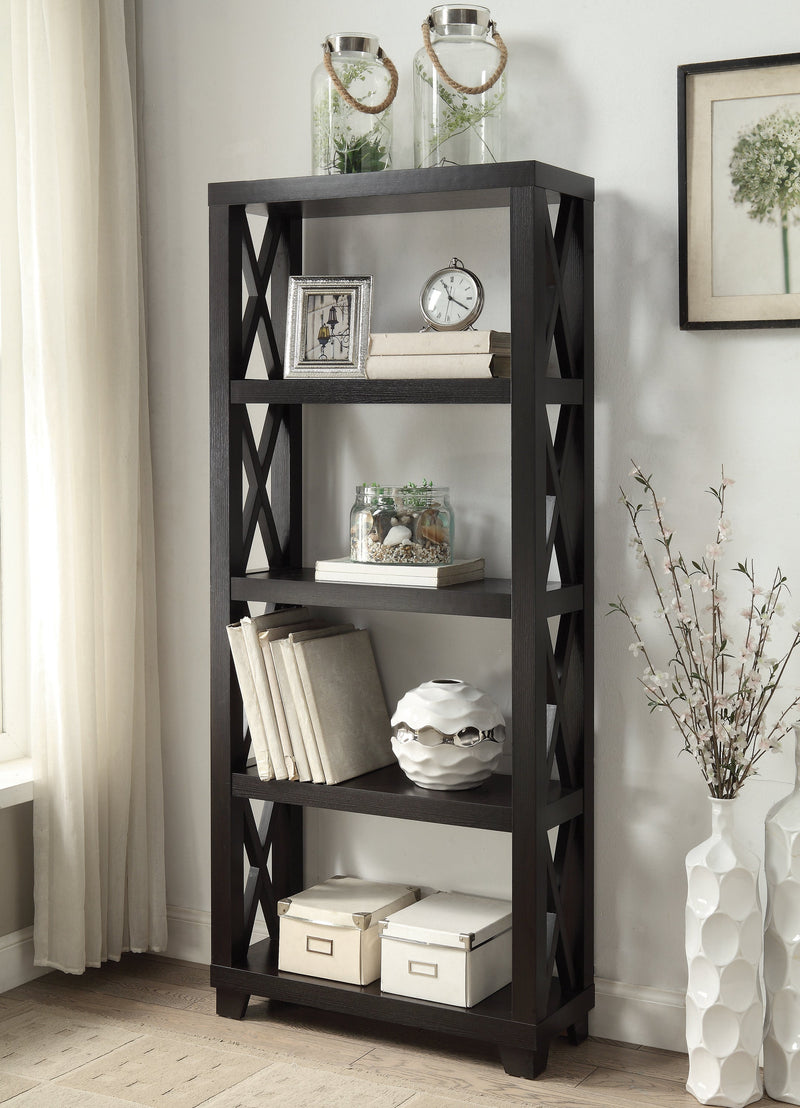 Humfreye - Cappuccino - 4 Shelf Bookcase - Ornate Home