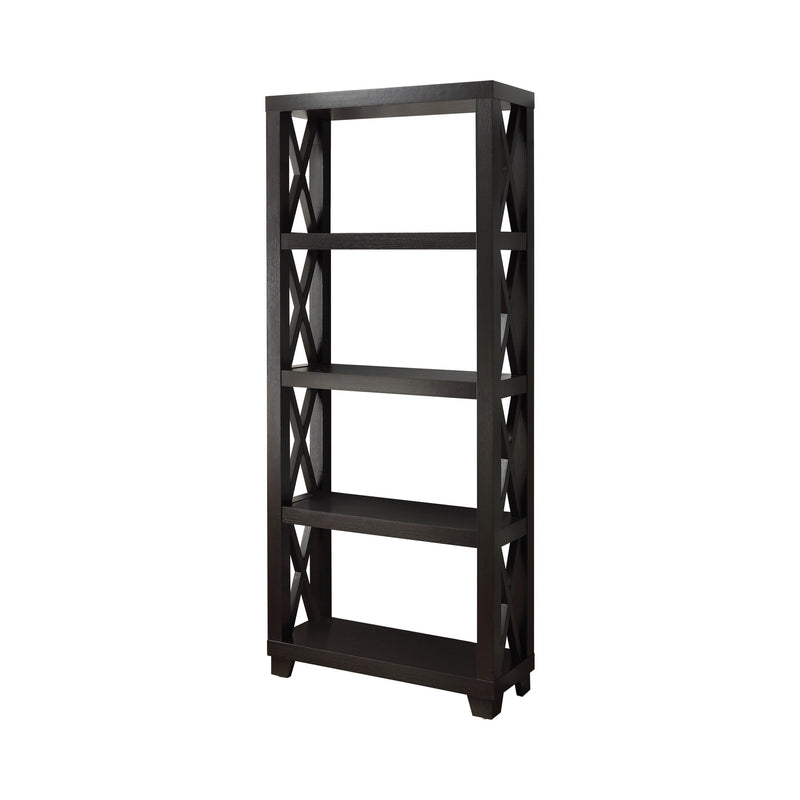 Humfreye - Cappuccino - 4 Shelf Bookcase - Ornate Home