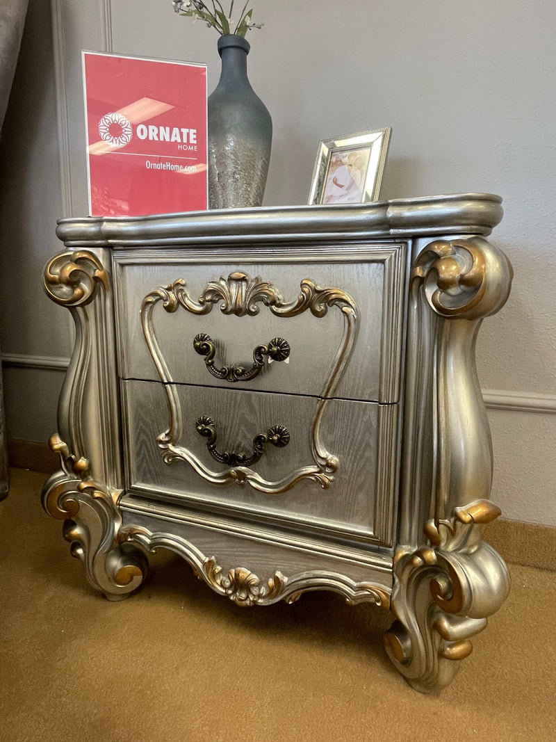 Versailles - Antique Platinum - Nightstand - Ornate Home