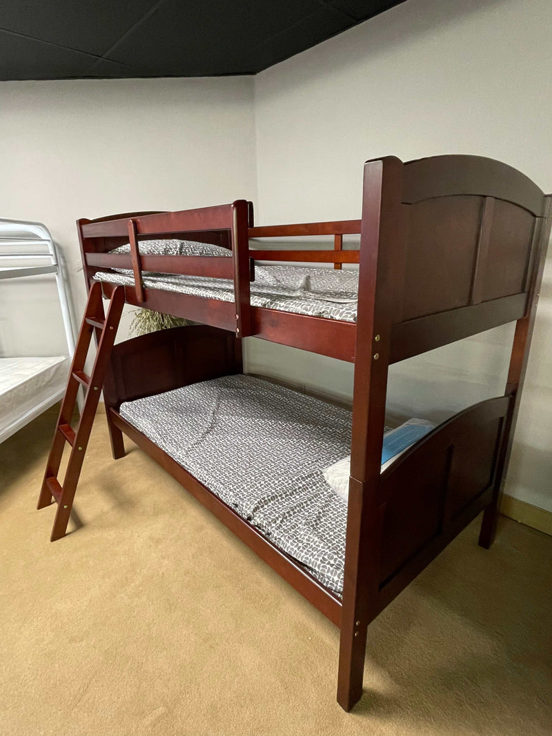 Rexford - Cherry - Twin/Twin Bunk Bed - Ornate Home