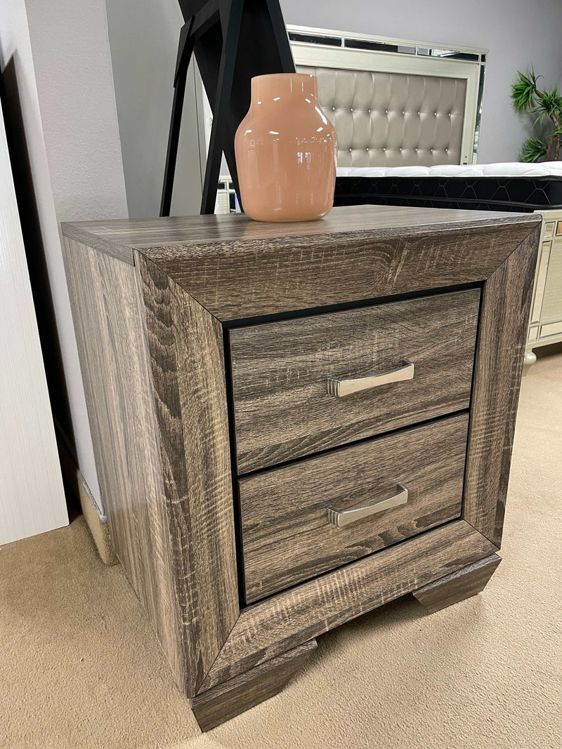 Kauffman - Washed Taupe - Nightstand - Ornate Home