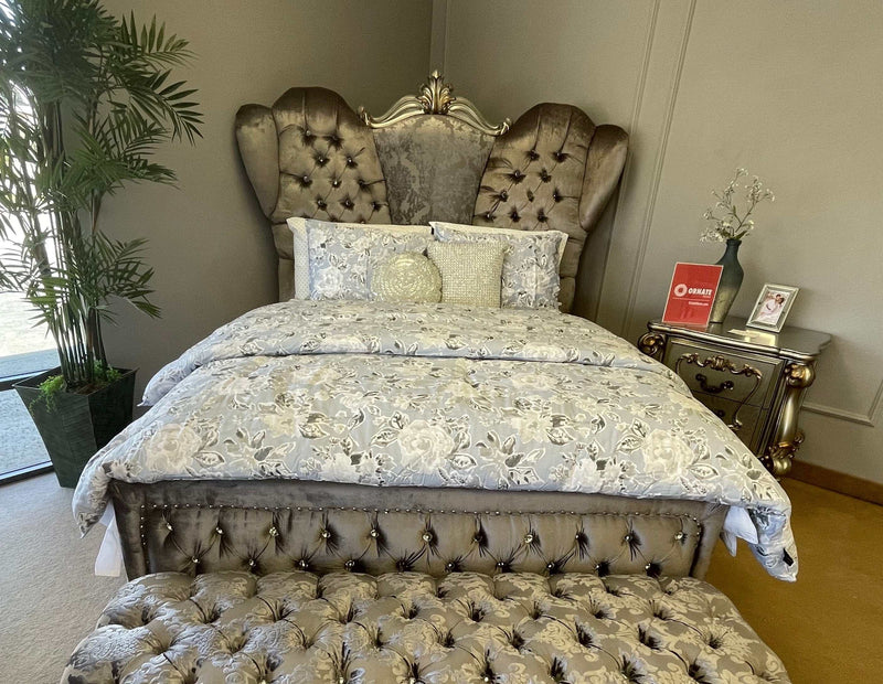 Versailles - Antique Platinum - Queen Bed - Ornate Home