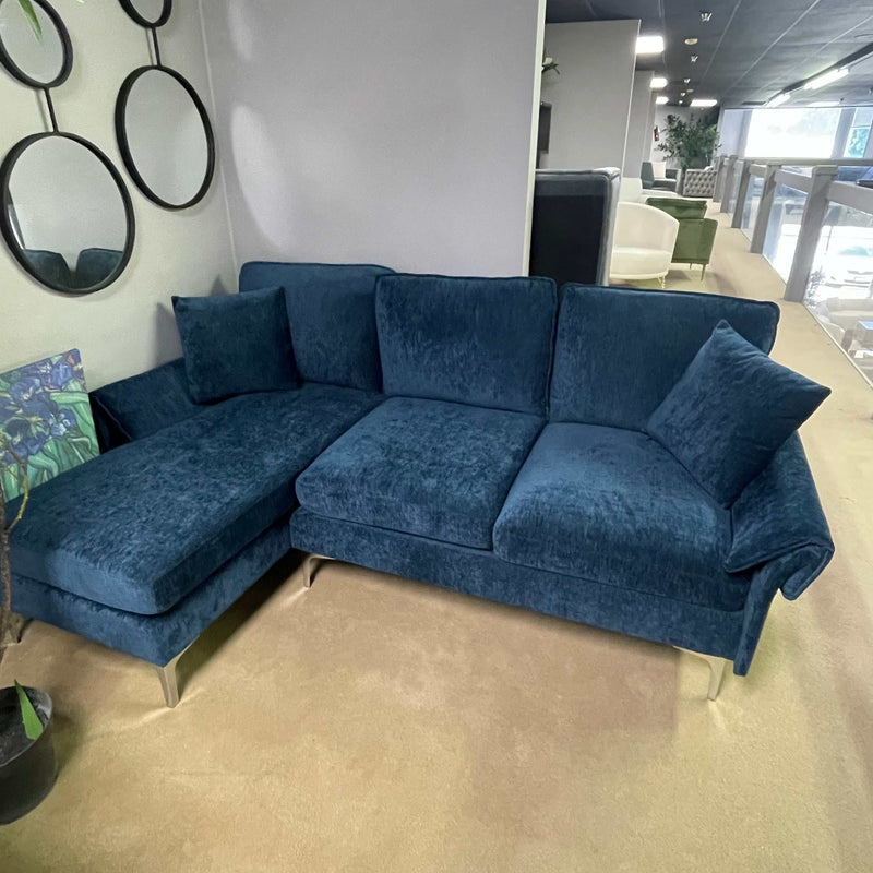 Cirebon - Navy - Reversible L Shape Sectional Sofa - Ornate Home