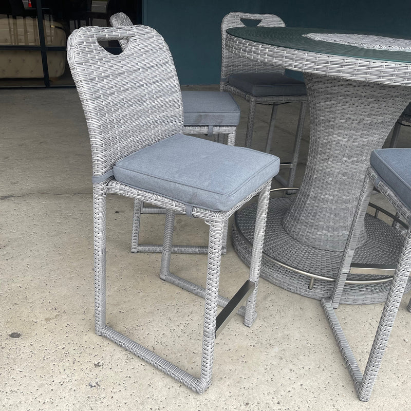 Cyprus Gray Outdoor Bar Chair (Set of 6)