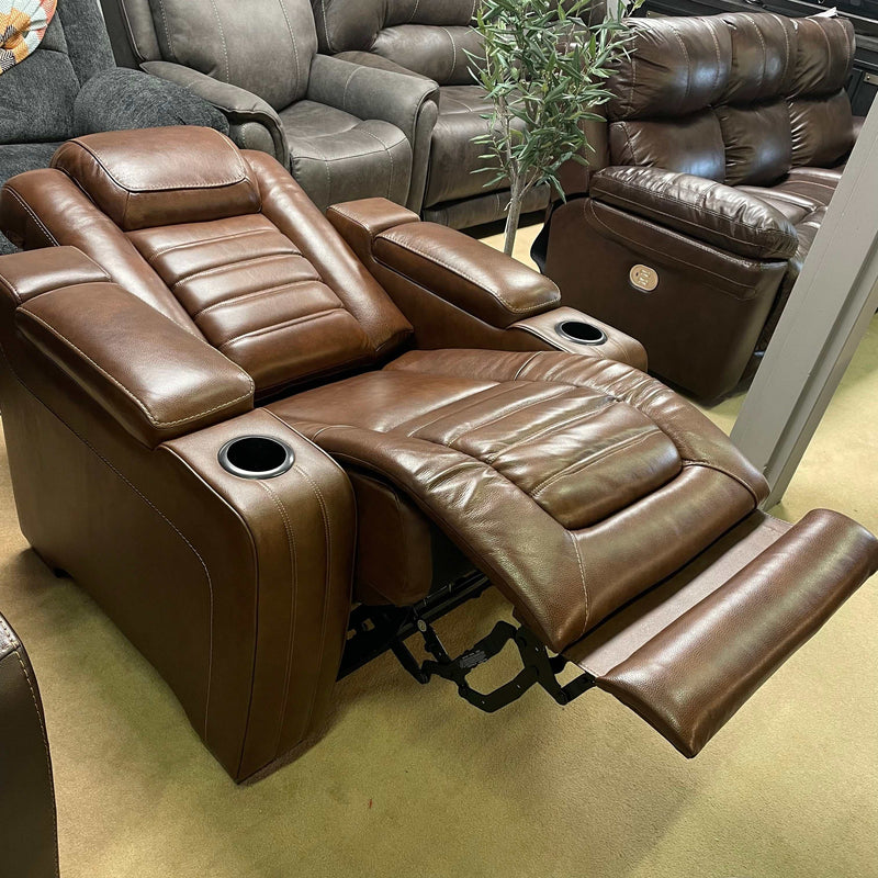 [CYBER WEEK] Backtrack - Chocolate - Power Reclining Sofa, Loveseat & Chair / 3pc Set - Ornate Home