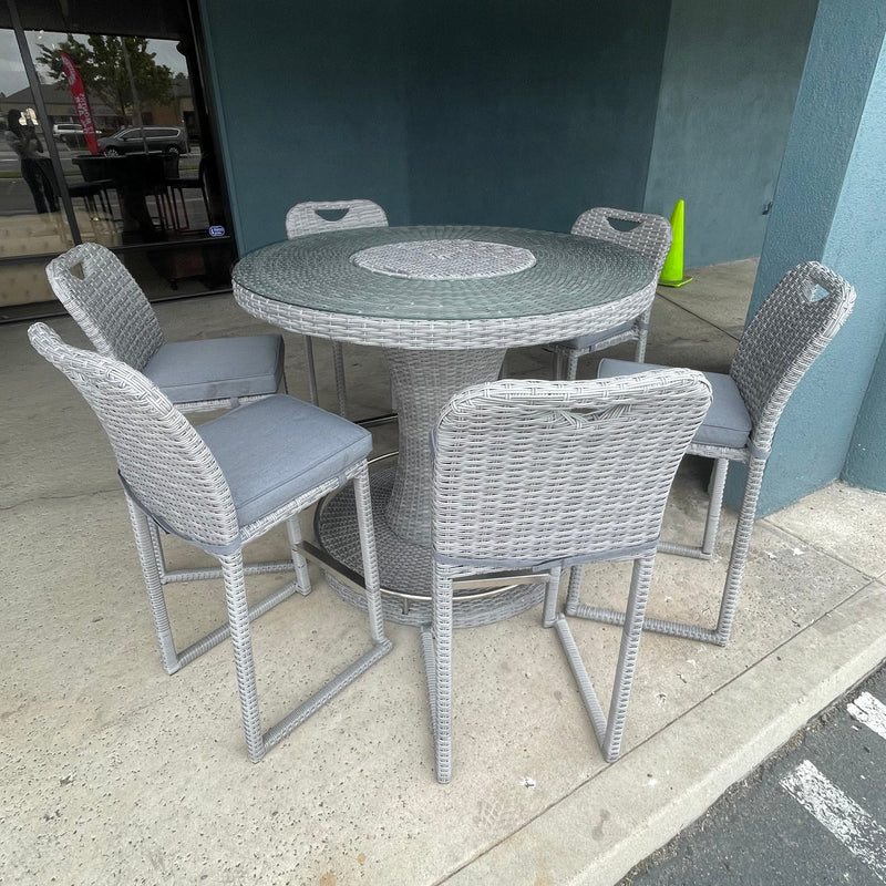 Cyprus Gray Outdoor Bar Chair (Set of 6)