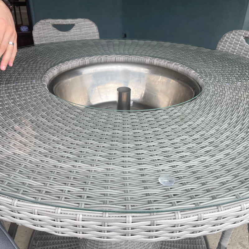 Cyprus Gray Round Outdoor Table