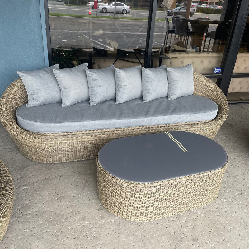 [SUMMER DEALS]🌞 Pismo Gray Outdoor Seating Group w/ Coffee Table / 4pc