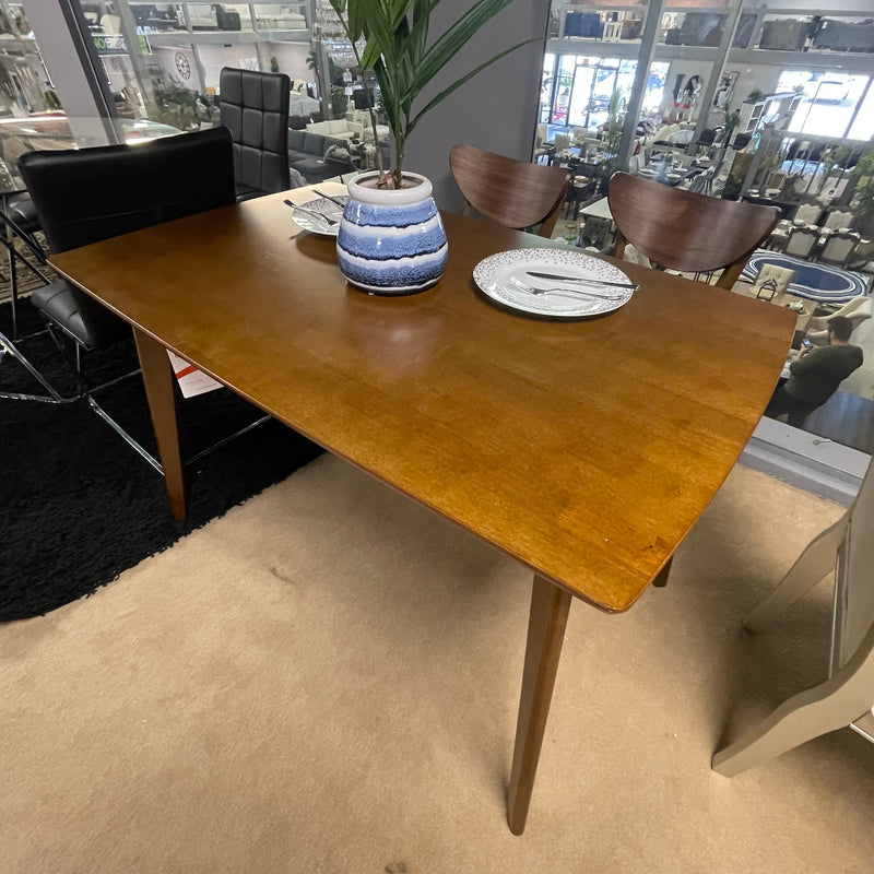 Kersey Chestnut Dining Table w/ Angled Legs