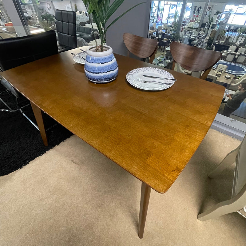 Kersey Chestnut Dining Table w/ Angled Legs