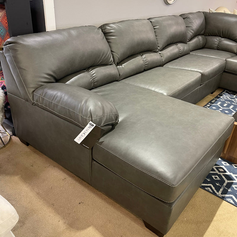 Aberton Gray 3pc LAF Sectional