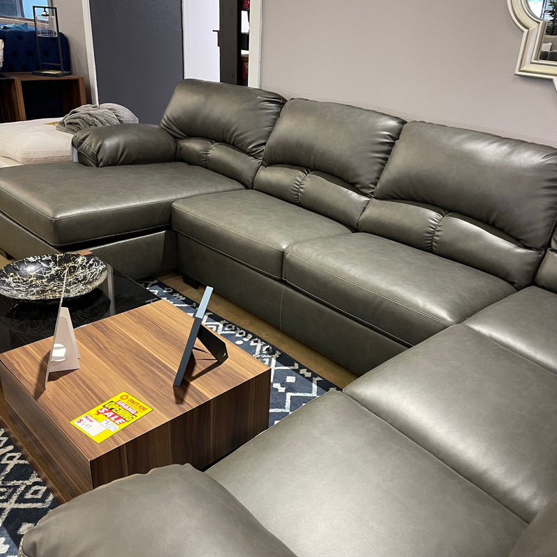 Aberton Gray 3pc LAF Sectional