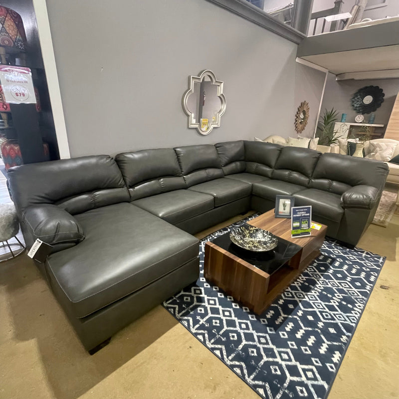 Aberton Gray 3pc LAF Sectional