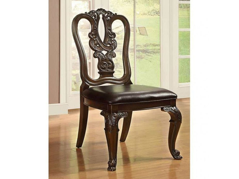 Bellagio - Brown Cherry/Dark Brown - Side Chair (Set of 2) - Ornate Home