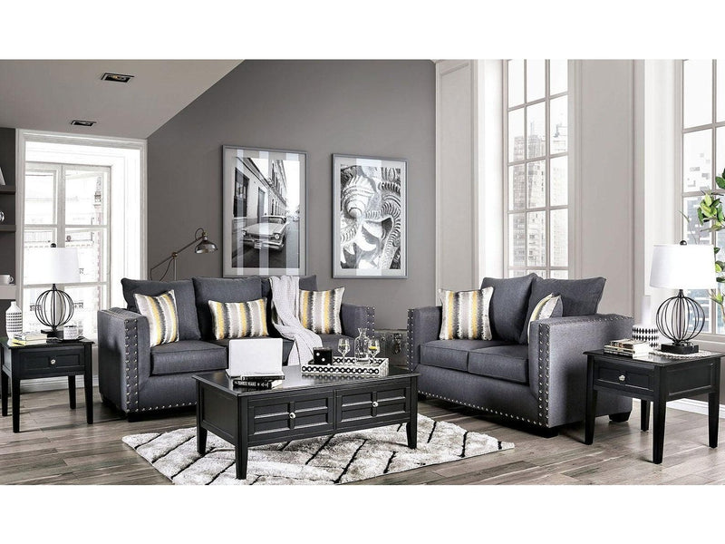 Inkom - Slate - Stationary Sofa & Loveseat - 2pc - Ornate Home