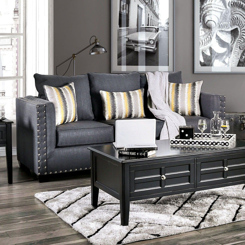 Inkom - Slate - Stationary Sofa & Loveseat - 2pc - Ornate Home