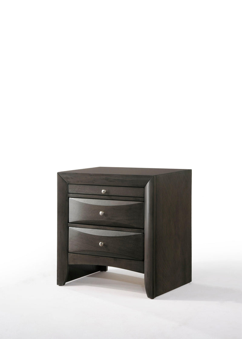 Ireland Gray Oak Nightstand - Ornate Home