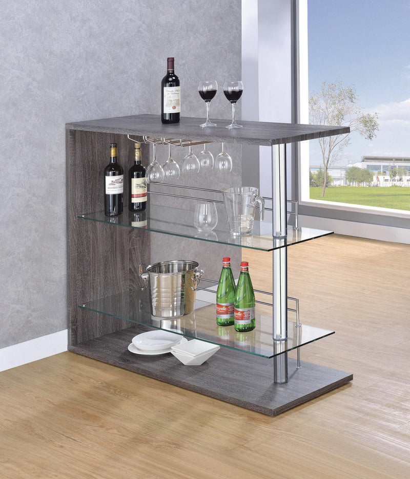 Jaco - Grey - Rectangular Bar Unit - Ornate Home