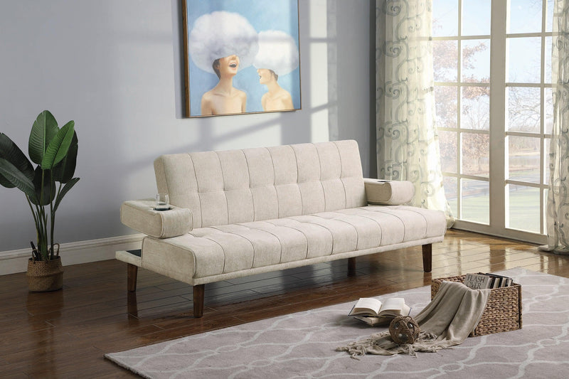 Joan - Beige - Sofa Bed - Ornate Home