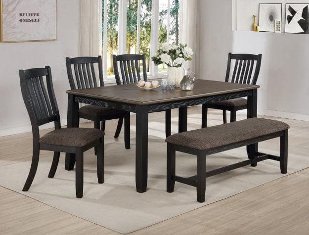 Jorie Black-Brown Dining Room Set - Ornate Home