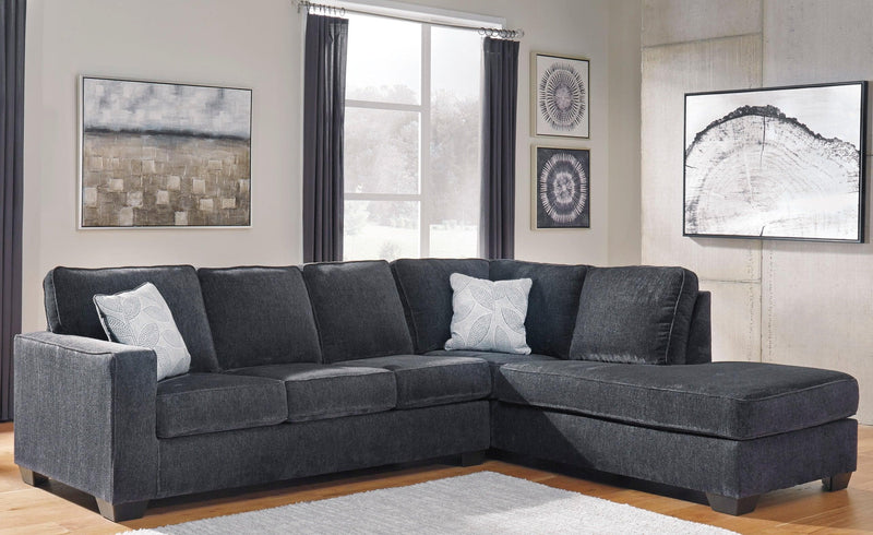 Altari L Shape 2pc Sectional Sofa w/ Chaise - Ornate Home