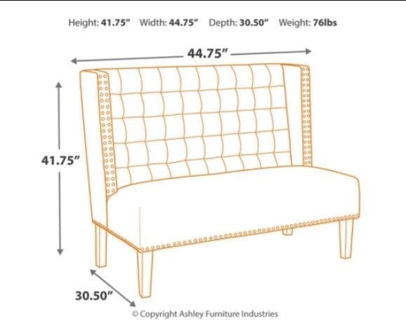 [DECEMBER SPECIAL] Beauland - Ivory - Accent Bench - Ornate Home