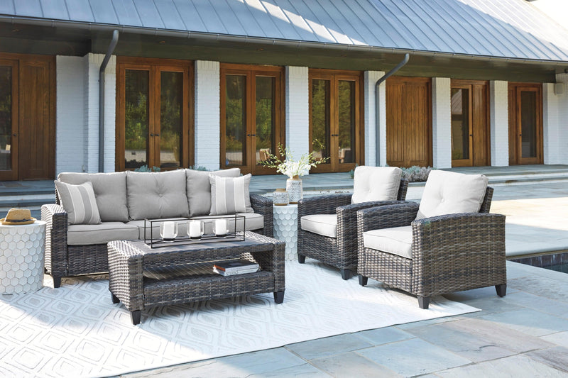 Cloverbrooke - Gray - 4pc Outdoor Seating Group - Ornate Home