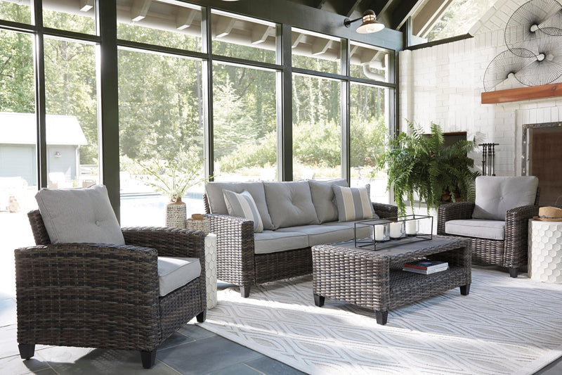 Cloverbrooke - Gray - 4pc Outdoor Seating Group - Ornate Home