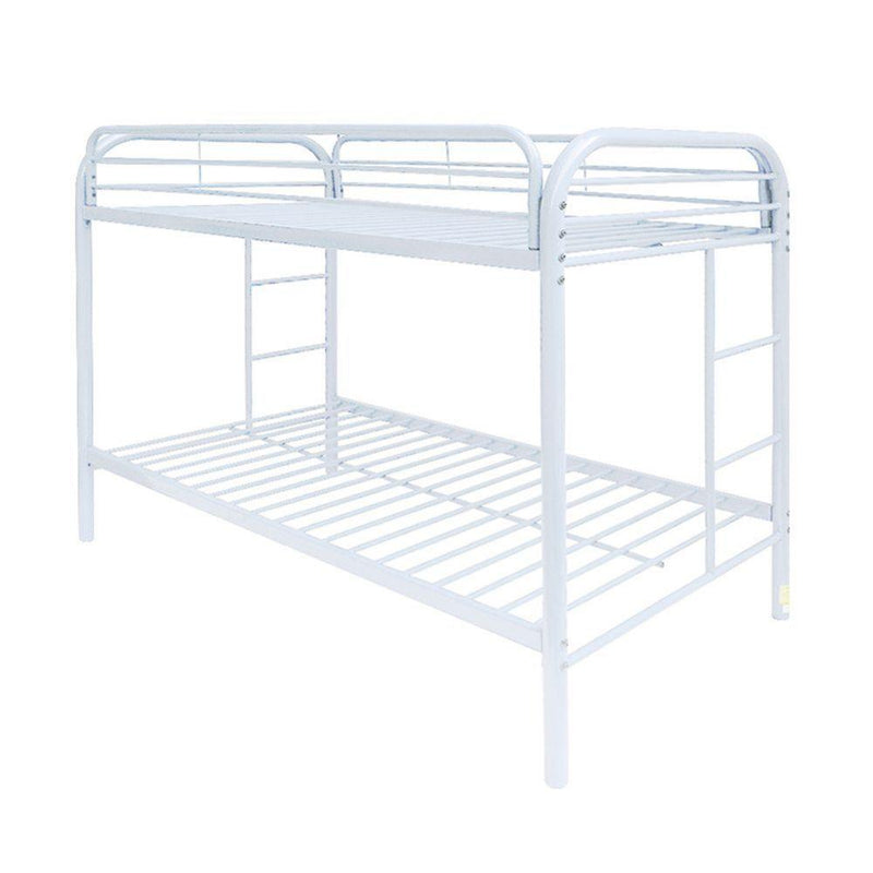 [DECEMBER SPECIAL] Thomas - White - Bunk Bed (Twin/Twin) - Ornate Home