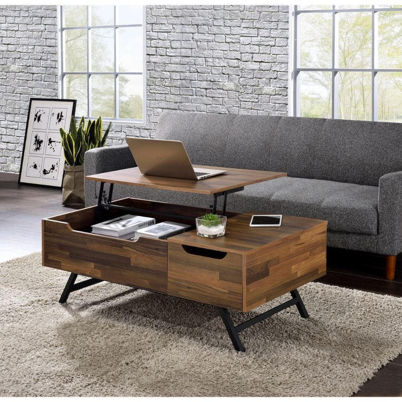 [DECEMBER SPECIAL] Throm - Walnut - Coffee Table w/ Lift Top & Storage - Ornate Home