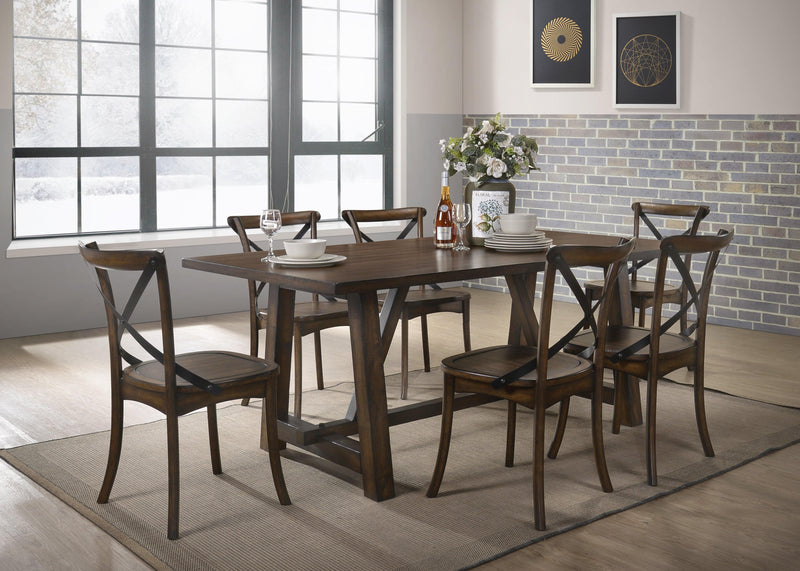 Kaelyn Dark Oak Dining Table - Ornate Home