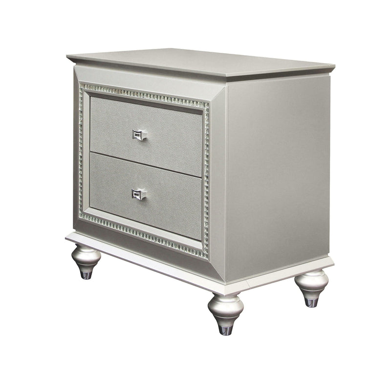 Kaitlyn Champagne Nightstand - Ornate Home