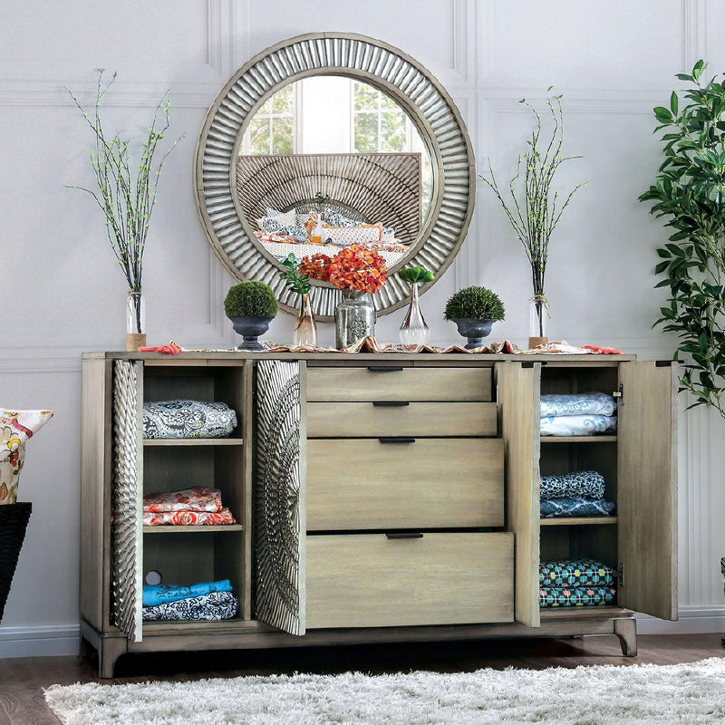 Kamalah - Antique Gray - Dresser - Ornate Home