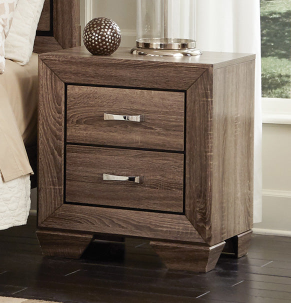 Kauffman - Washed Taupe - Nightstand - Ornate Home