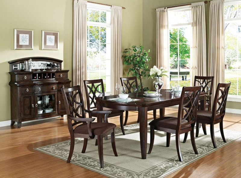 Keenan - Dark Walnut - Dining Arm Chairs (Set of 2) - Ornate Home