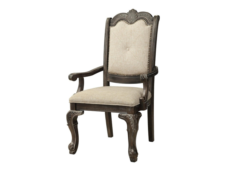 Kiera - Gray - Arm Chair (Set of 2) - Ornate Home