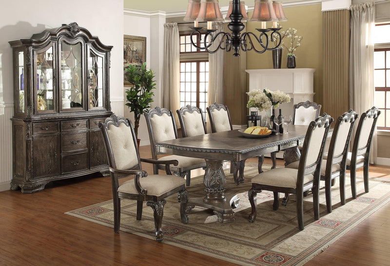 Kiera - Gray - Formal Dining Room Set - Ornate Home