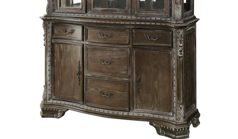 Kiera - Gray - Buffet & Hutch - Ornate Home