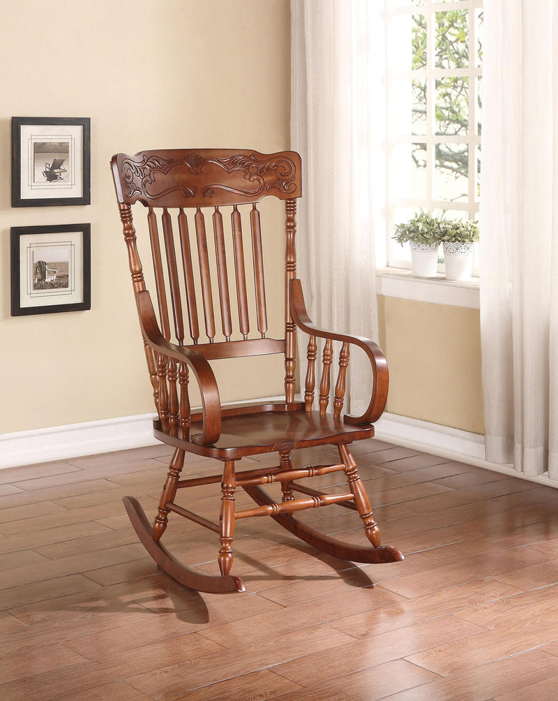 Kloris Tobacco Rocking Chair - Ornate Home