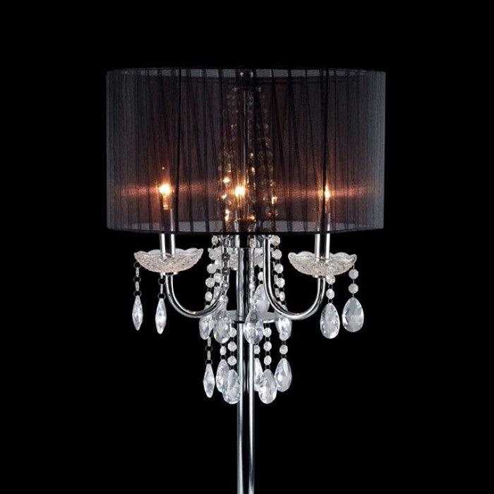 Jada - Black & Chrome - Table Lamp - Ornate Home