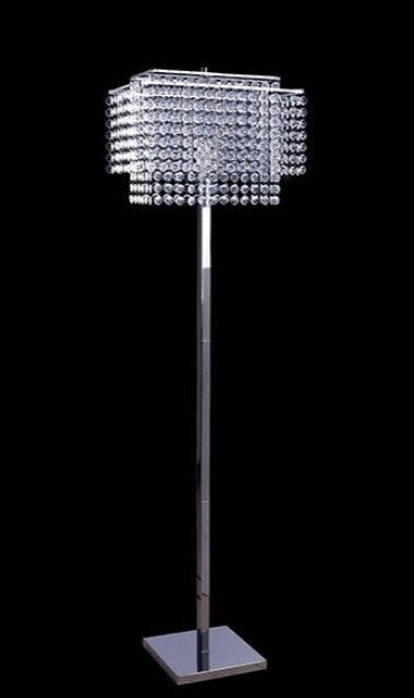 Kit - Crystal & Chrome - Floor Lamp - Ornate Home