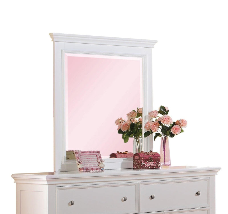 Lacey White Mirror - Ornate Home