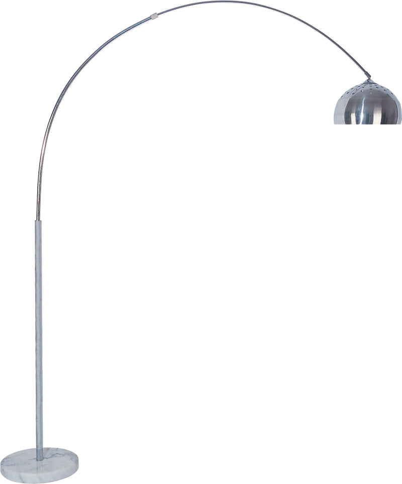 Lamp Brushed Silver Floor Lamp - Ornate Home