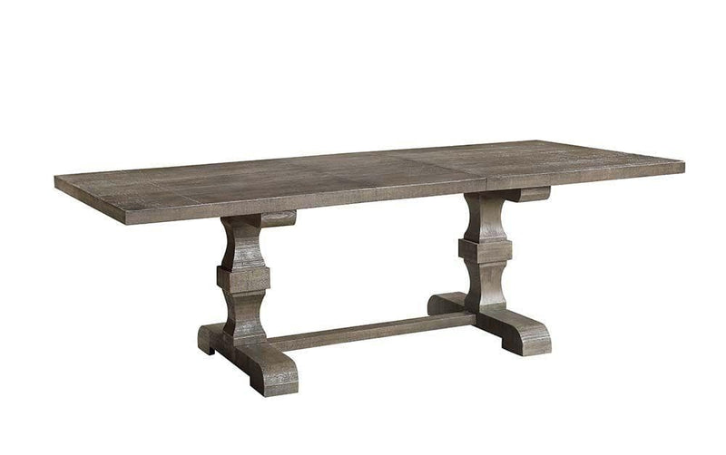 Landon - Salvage Brown - Dining Table w/ 1 x18" Removable Extension Leaf - Ornate Home