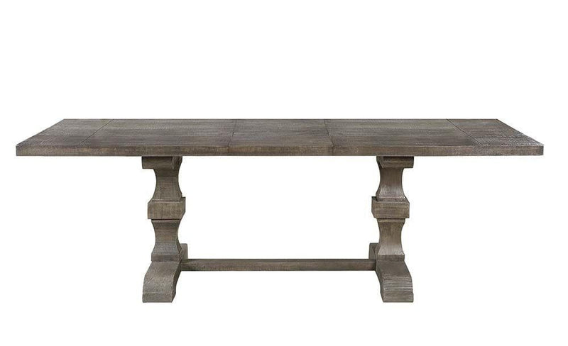 Landon - Salvage Gray - Dining Table w/ 1 x18" Removable Extension Leaf - Ornate Home