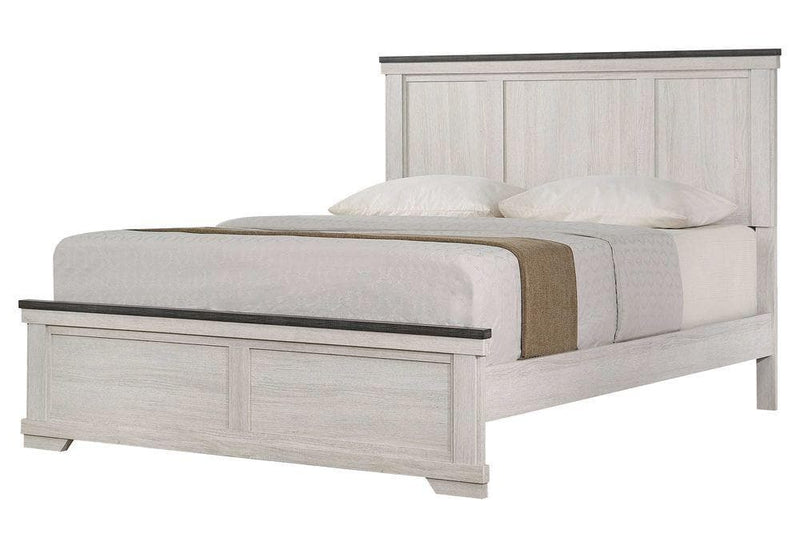 Leighton Two Tone Full Panel Bed - Ornate Home