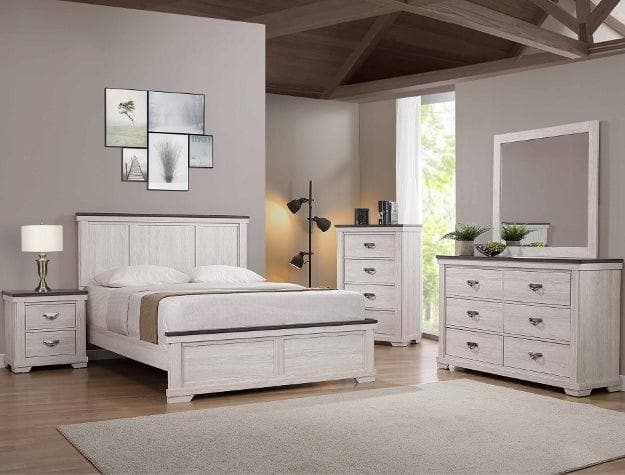 Leighton Two Tone Panel Youth Bedroom Set - Ornate Home