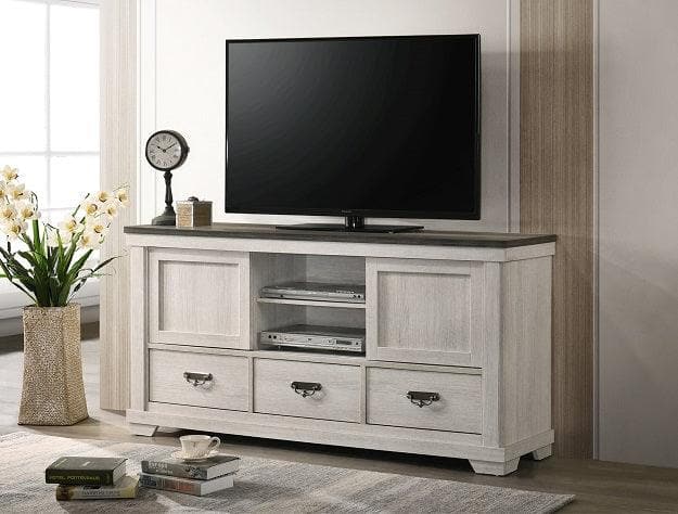 Leighton Two Tones 63.5"" TV Stand - Ornate Home